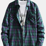 Plaid Shirt with Pockets