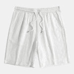 Geometry Textured Cuban Shirt & Shorts Set