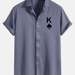Poker Spades Graphic Print Shirts