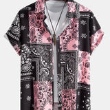 Paisley Print Shirt & Swim Shorts Set