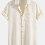 Stripe Jacquard Button Up Shirt