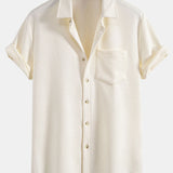 Stripe Jacquard Button Up Shirt