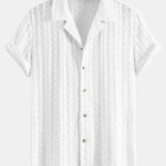 Geometric Jacquard Cuban Shirt