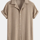 Striped Terry Cuban Shirt