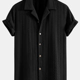 Texture Jacquard Cuban Shirt