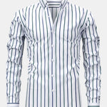 Long Sleeve Stripe Button Up Shirt