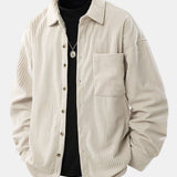 Relax Fit Button Up Corduroy Shirt