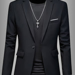 SKINNY LAPEL BLAZER FOR MEN