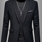 SKINNY LAPEL BLAZER FOR MEN