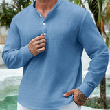 BOAT NECK COTTON SHIRT FOR MEN