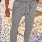 LOOSE FIT LINEN TROUSERS FOR MEN