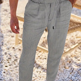 LOOSE FIT LINEN TROUSERS FOR MEN