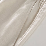Linen Rayon Blend Shirt & Linen Drawstring Shorts Set