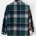 Contrast Panel Check Overshirt