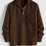 LONG SLEEVE BUTTON-UP SHIRT FOR MEN