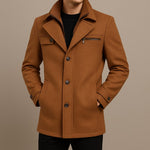 LONG WOOL COAT FOR MEN