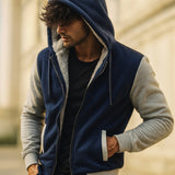 DOUBLE-LAYERED HOODED JACKET FOR MEN