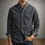 STRIPED LONG-SLEEVE SHIRT FOR MEN