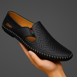 PERFORATED LEATHER SANDALS FOR MEN