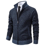 WAFFLE ZIP CARDIGAN FOR MEN