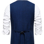 V NECK BUTTON VEST FOR MEN
