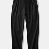 Muscle Fit Ribbed Shirt & Elastic Waist Straight Leg Trousers Set