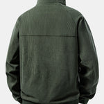Quarter Zip Corduroy Raglan Sleeve Sweatshirt & Corduroy Pants Set