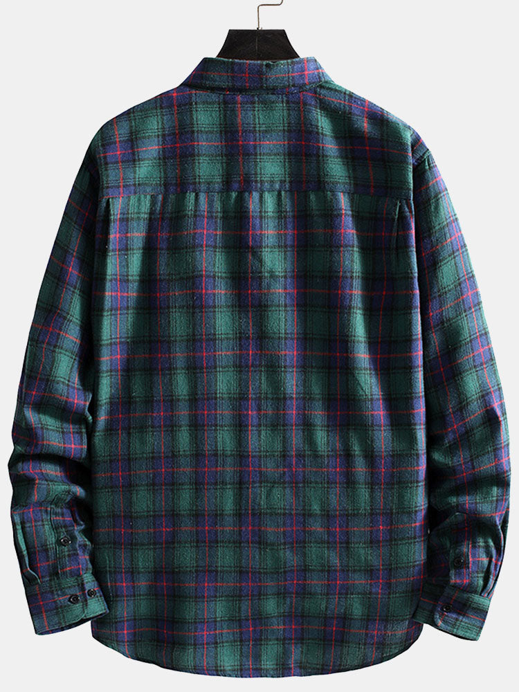 Plaid Shirt with Pockets