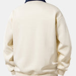 Milano Print Contrast Polo Sweatshirt & Pleated Pintuck Sweatpants Set