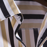 Striped Print Button Up Shirt