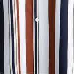 Colored Striped Print Shirt & Swim Shorts Set