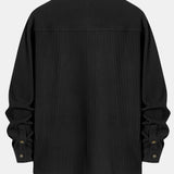 Long Sleeved Waffle Button Up Shirt