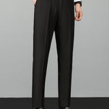 Contrast Textured Knit Polo & Slim Fit Tapered Trousers Set