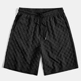 Checkerboard Jacquard Shirt & Checkerboard Jacquard Shorts Set
