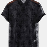 Floral Mesh Shirt