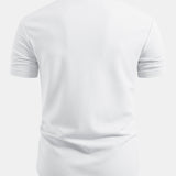 Muscle Fit Textured Button Up Shirt