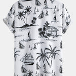 Island Sailing Print Shirt & Swim Shorts Set