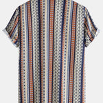 Ethnic Geometry Print Shirt