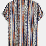 Ethnic Geometry Print Shirt