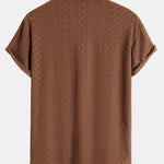 Jacquard Textured Button Up Shirt
