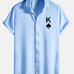 Poker Spades Graphic Print Shirts