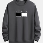 Paris Dream Maker Print Crew Neck Sweatshirt & Jogging Pants Set