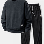 2 in 1 Crew Neck Stretch Corduroy Sweatshirt & Corduroy Pants Set