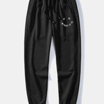 It Is What It Is Print Crew Neck Sweatshirt & Jogging Pants Set