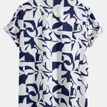 Color Block Print Shirt & Swim Shorts Set