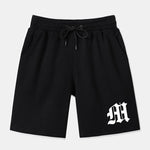 Letter Print Crew Neck Sweatshirt & Shorts Set