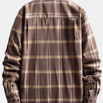 Double Patch Pockets Plaid Shirt