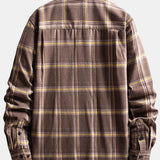 Double Patch Pockets Plaid Shirt