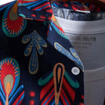 Floral Print Cotton Button Up Shirt