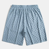 Checkerboard Terry Shirt & Shorts Set